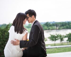 tiny wedding Jefferson memorial