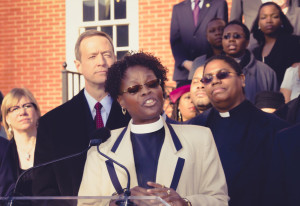 rev burns speaking on same sex marriage rights in Annapolis MD 2012.